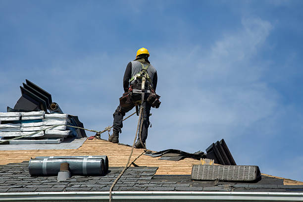 Professional Roof Replacement technician working in Ray, MI